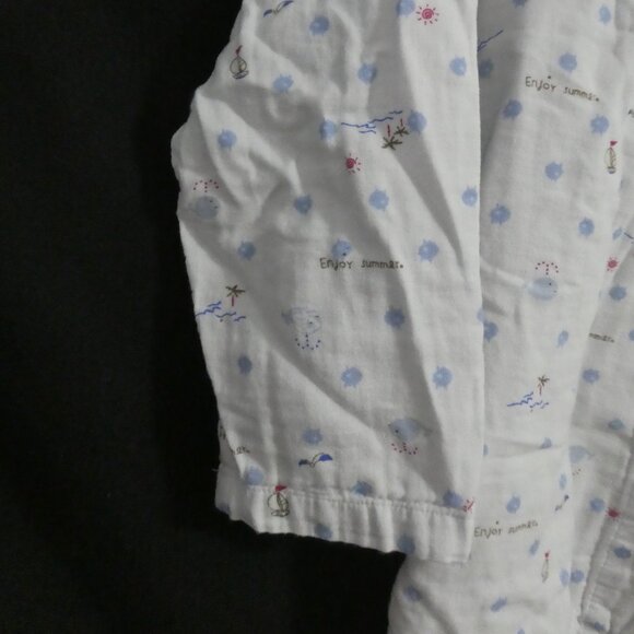 Unbranded | small | White Playful Pattern Long Sleeved Pajama Shirt - Picture 6 of 15